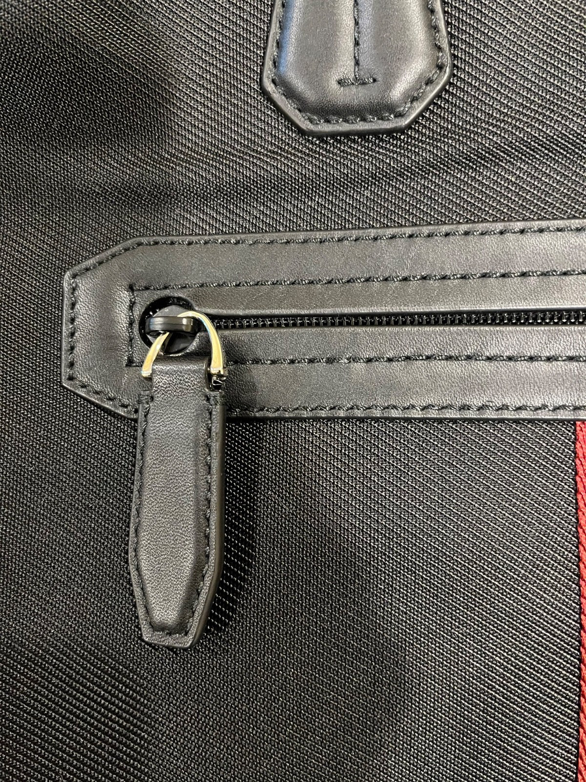 Bally Weekender Travel Top Handle Shoulder Bag Black Duffel