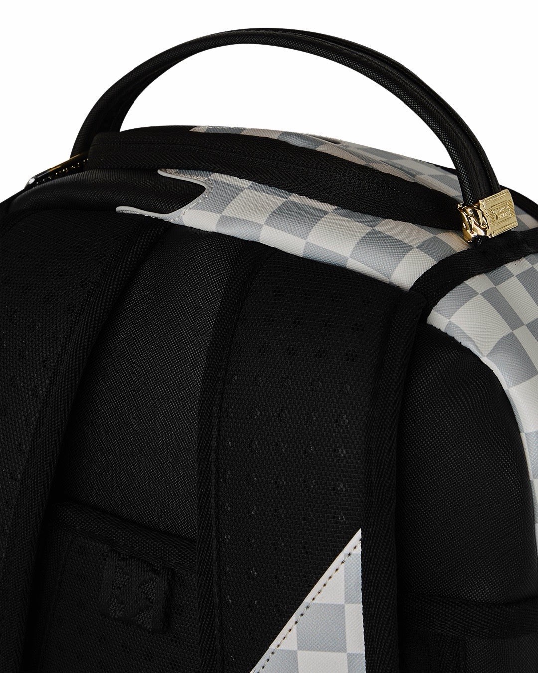 SPRAYGROUND LIMITED EDITION BACKPACK CREAM CHECK UNFINISHED BLACK SHARK NEW TAGS