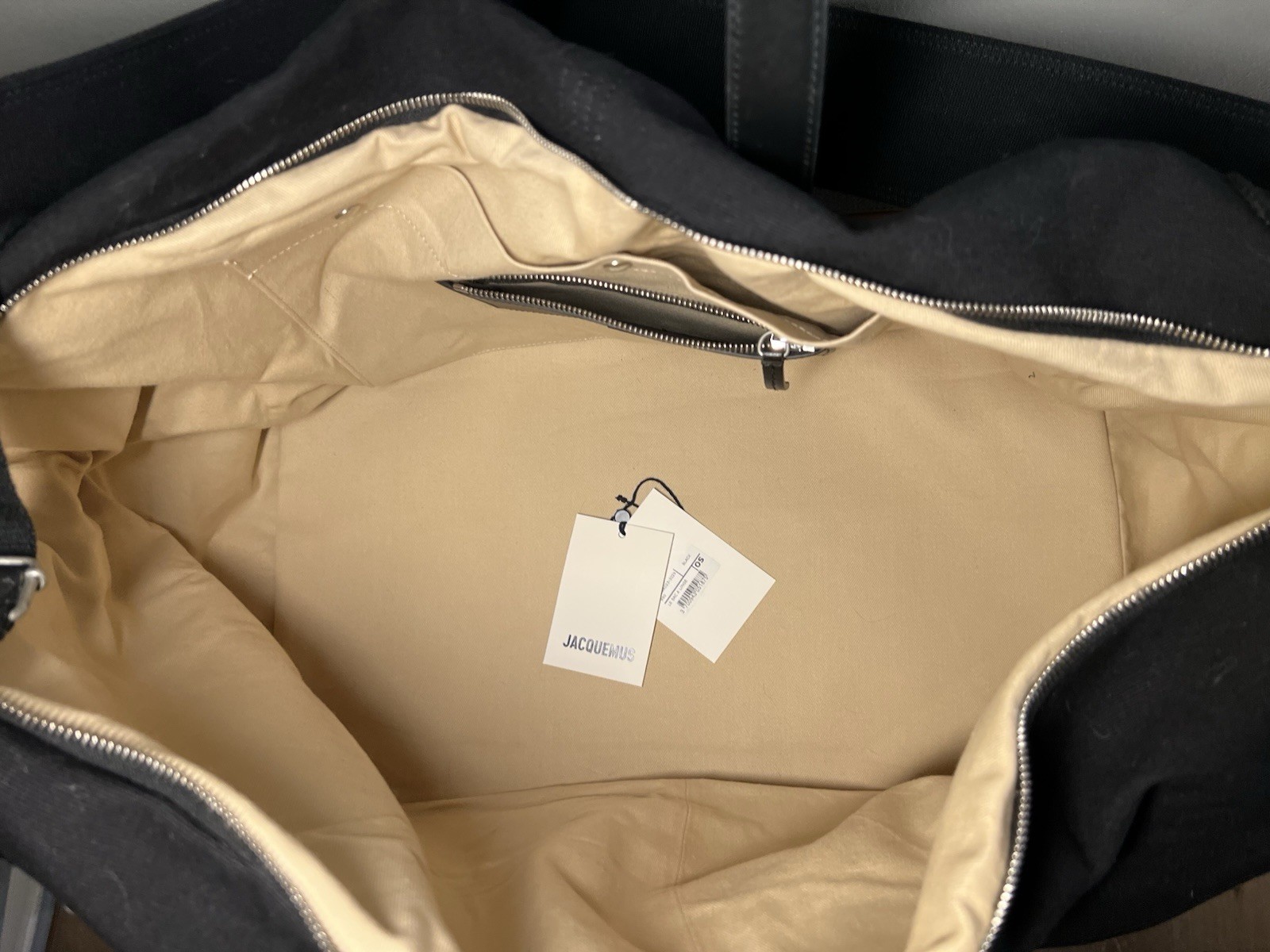 JACQUEMUS ‘Le Sac À Linge’ Weekend Canvas Duffle Bag