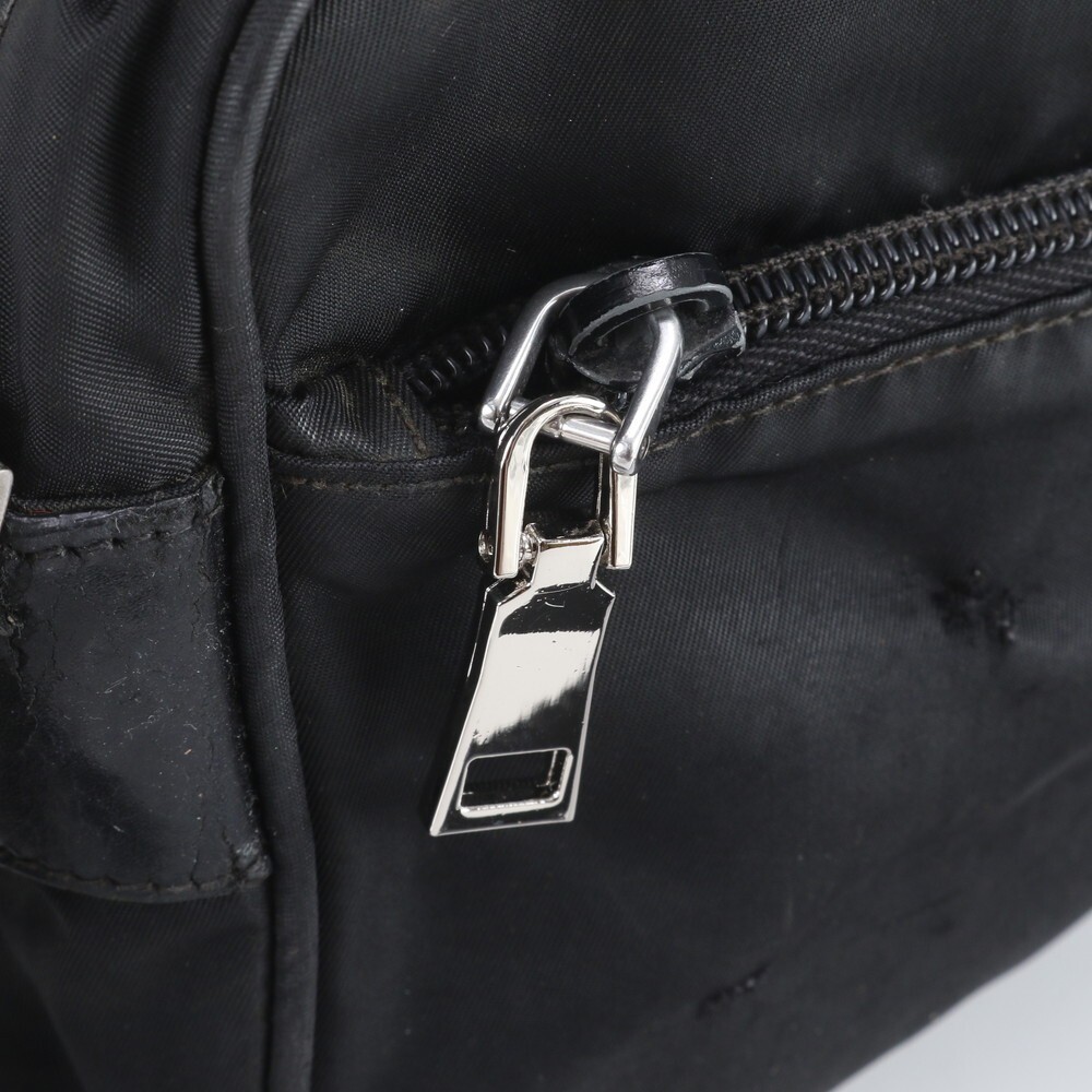 PRADA Tessuto Messenger Bag Nylon Black Shoulder Crossbody Business Mens