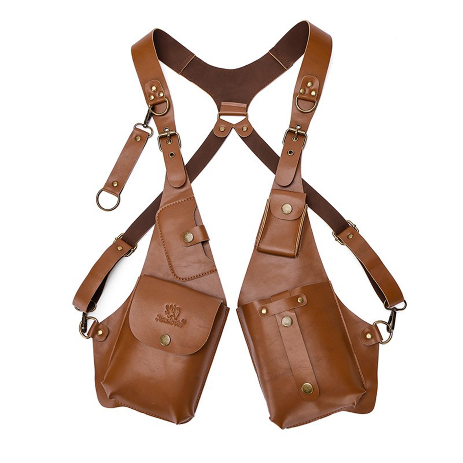 Mens Adjustable Anti-Theft Underarm Shoulder Bag PU Leather Wallet Holster Bag
