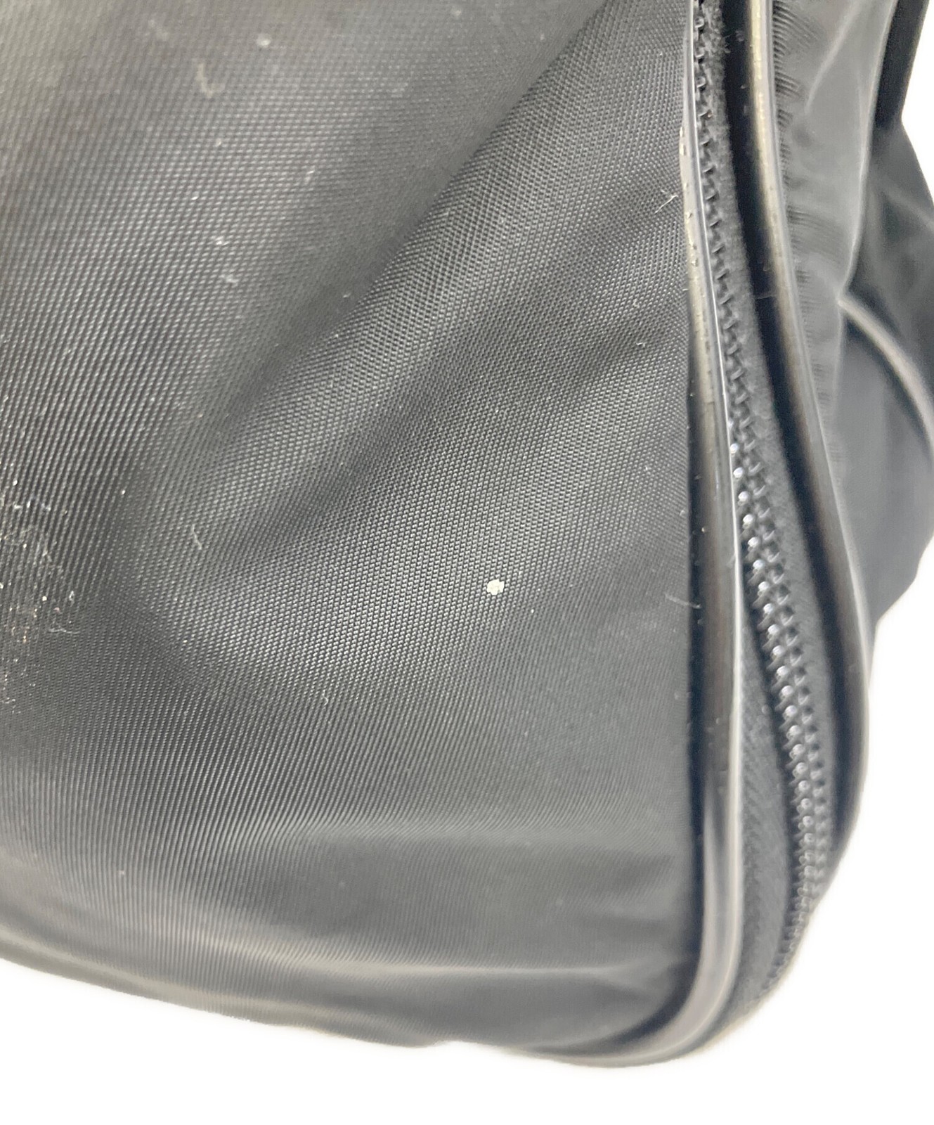 PRADA 2WAY Briefcase Nylon Black Mens Business Bag Zip Double Handles