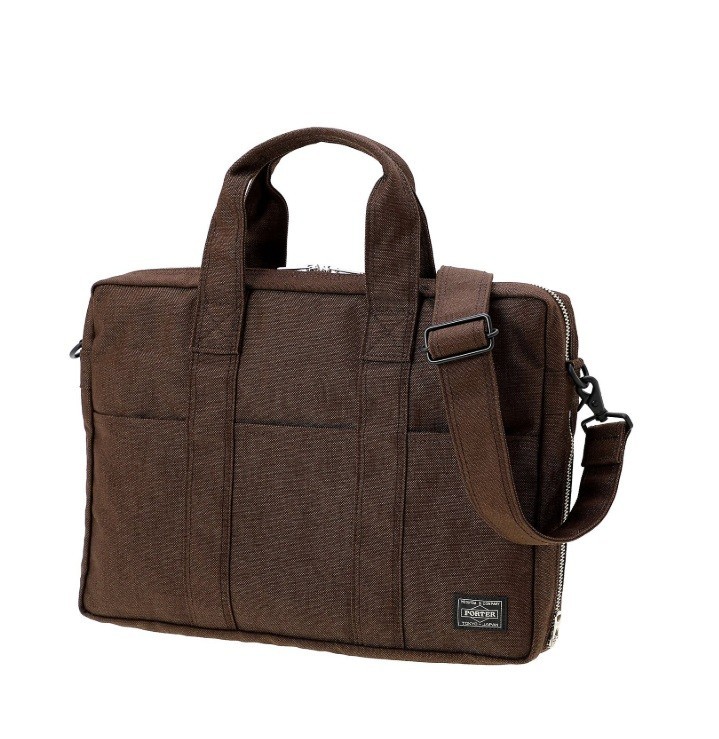 PORTER SMOKY 2WAY BRIEFCASE 592-27530 Brown Yoshida & Co. Tokyo JPN
