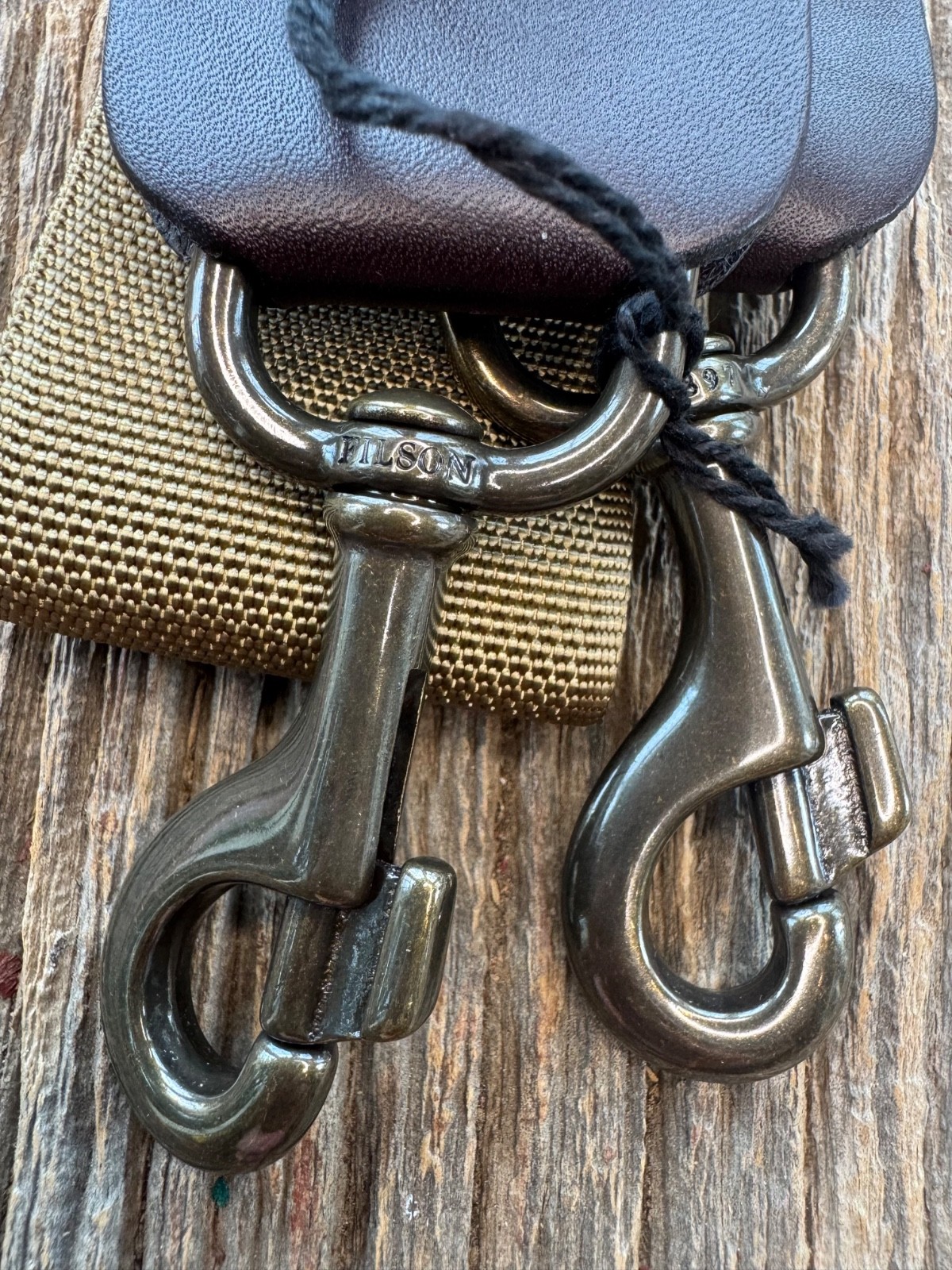 Filson 24 / 48 Hour Cotton Webbing Strap 20166783 Dark Tan NEW