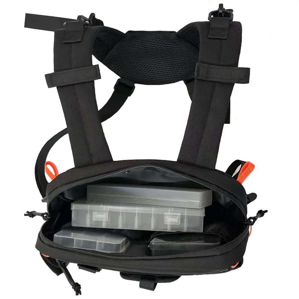 Fishing Chest Pack Tactical Vest Bag for Hiking Cycling Camping Outdoor