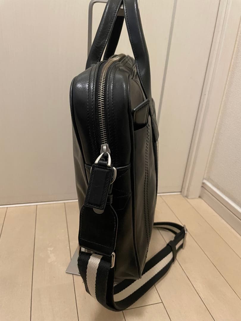 Bally Men’s Briefcase TRAINSPOTTING TEDAL-MD Black Leather Bag 30x36x6.5cm