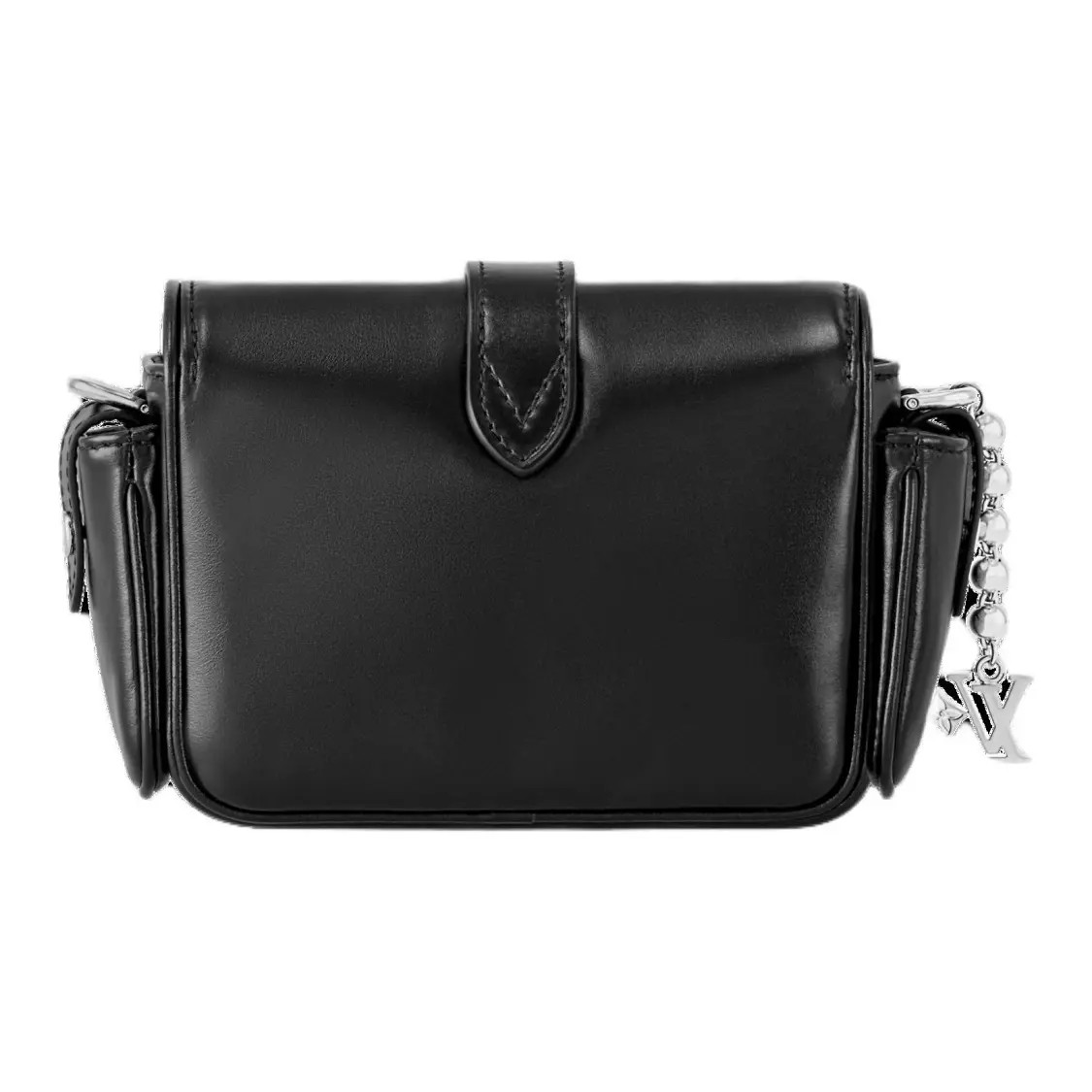 LOUIS VUITTON Cargo Bead Chain Decoration Cross Shoulder Bag Men’s 9x4x5.5 in