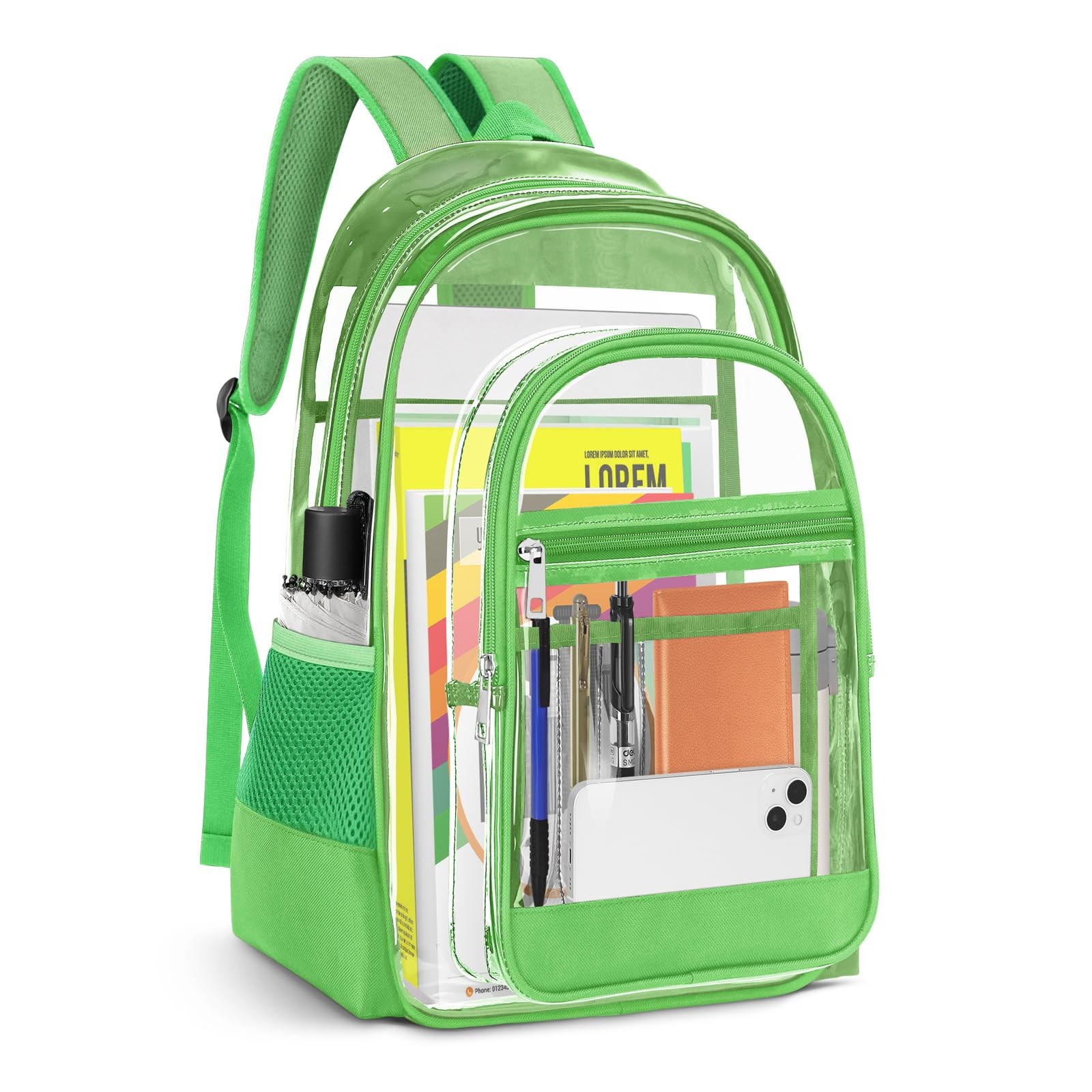 Clear Backpack Large Capacity 16.53×11.81×7.08in PVC Transparent – For Concert