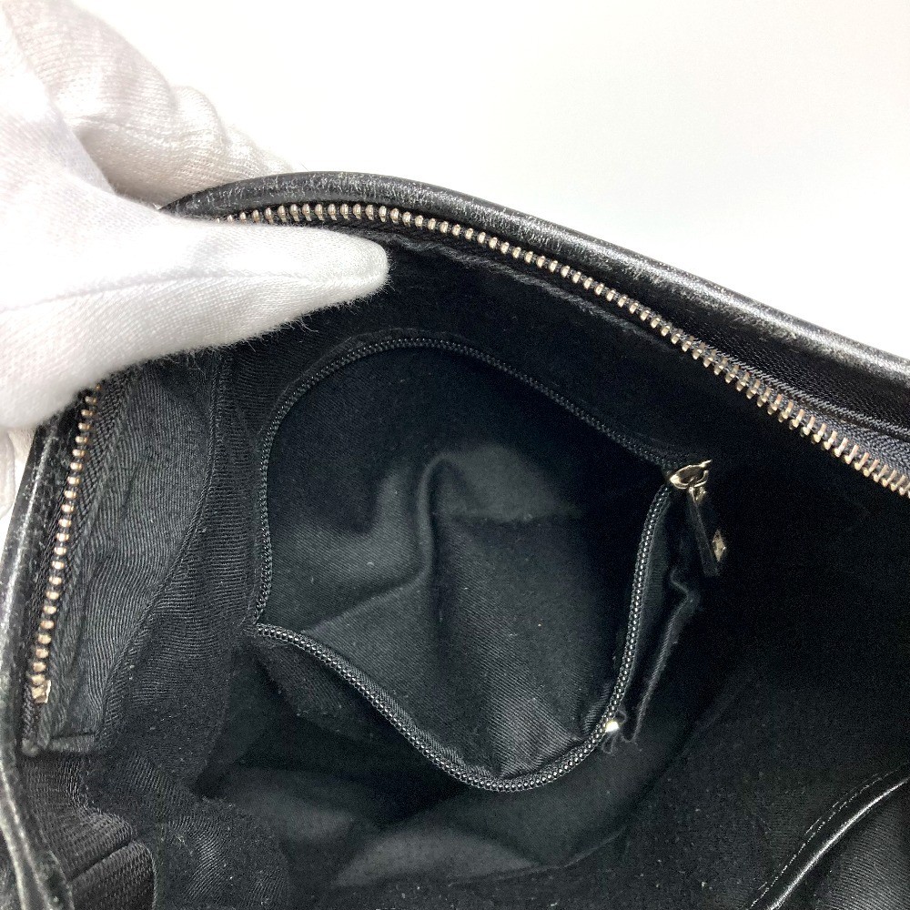BALLY logo Bag Crossbody Pochette Shoulder Bag Leather/Canvas Black