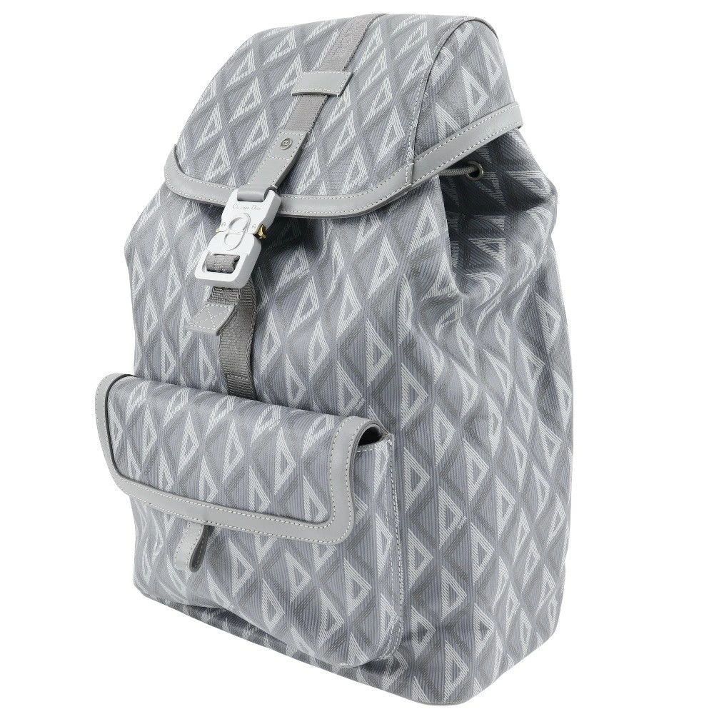 Dior Hit The Road Backpack Gray PVC Men’s Italy Excellent Used