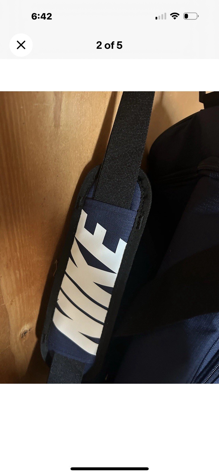 Nike BRASILIA 9.5 Gym Bag Training Duffle MEDIUM Blue/Black/White DH7710-481