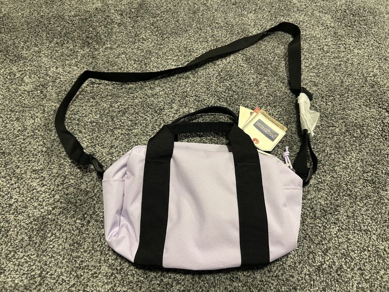 Jansport Weekender Mini Duffel Bag Pastel Lilac NWT