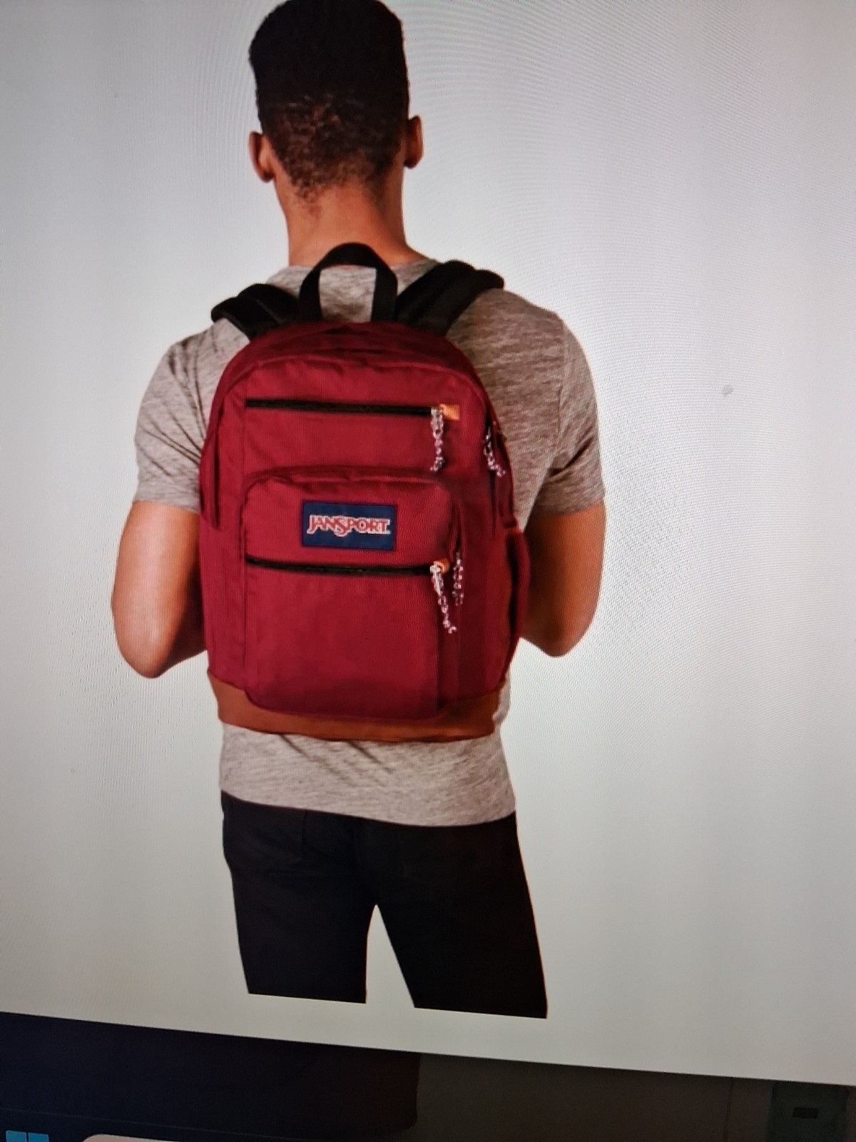 JanSport Cool Student Backpack Russet Red 15 Inch Laptop Sleeve Lifetime Warr…