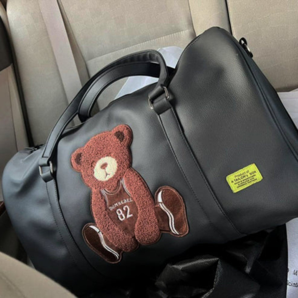 Premium Teddy Duffle Bag | Handcrafted Pure Leather Travel & Gym Bag for Men & W