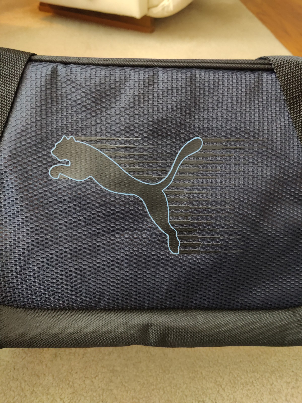 PUMA Form Factor 2.0 Duffel Bag – Black and Blue – Rare Graphics!