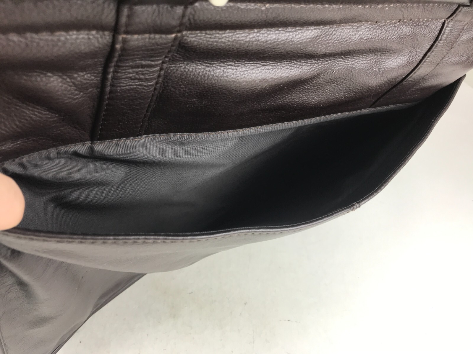Wilsons Leather Unisex Brown Detachable Strap Top Handle Briefcase Document Case