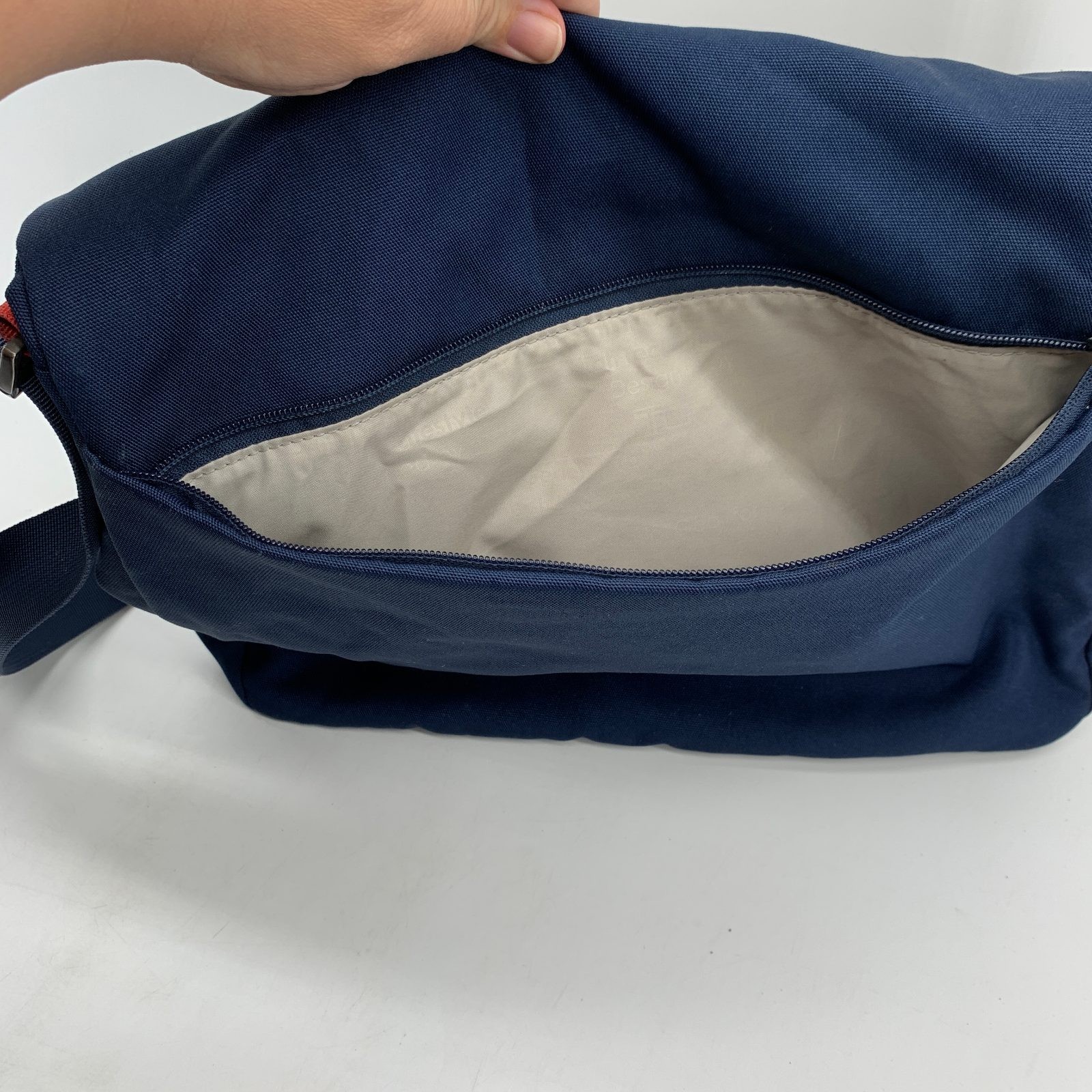 T-Tech by Tumi Messenger Bag Navy Blue Canvas Crossbody 6771NVY 15x10x4