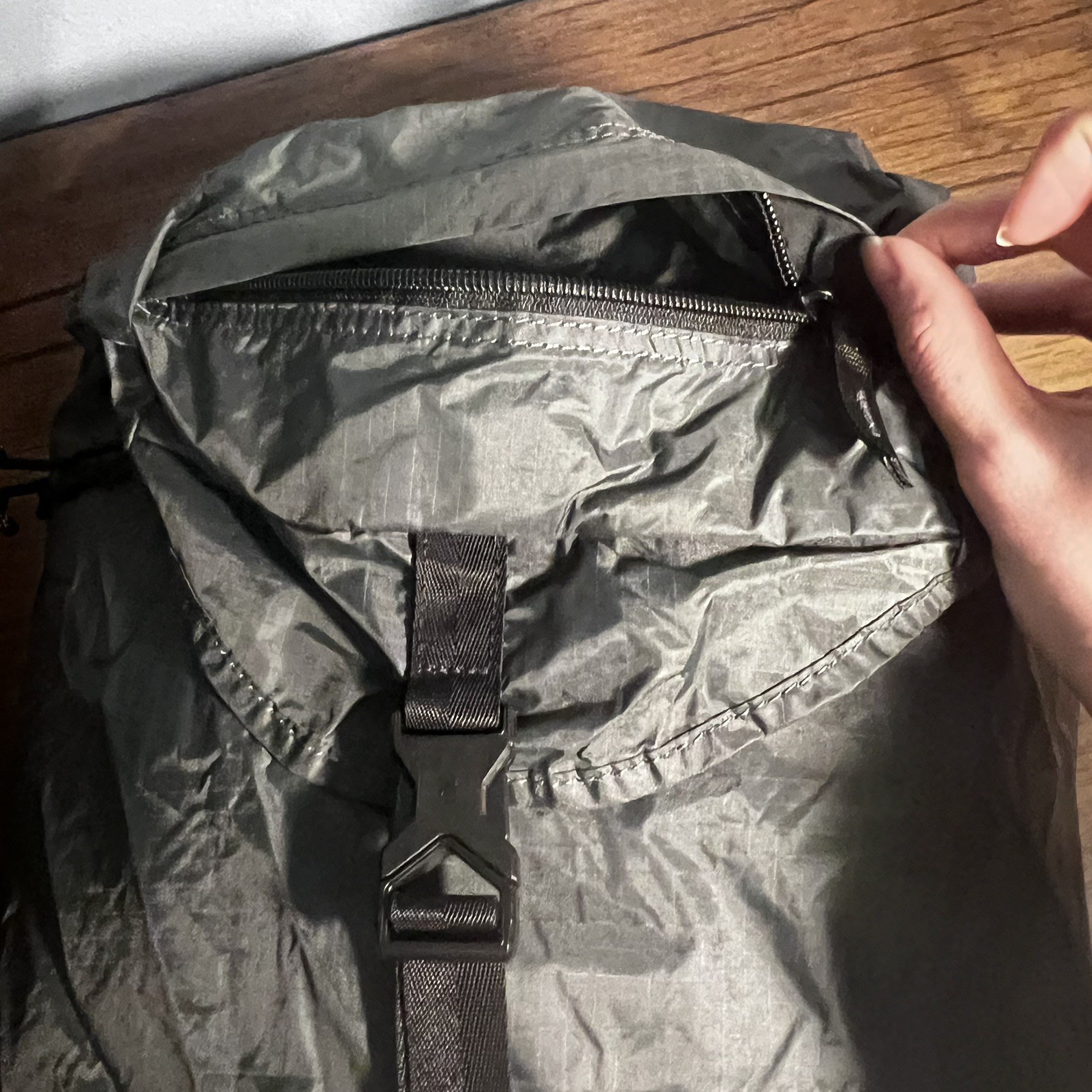 HURLEY PACKABLE BACKPACK MODEL HZQ020048NS 1028 GREY/BLACK