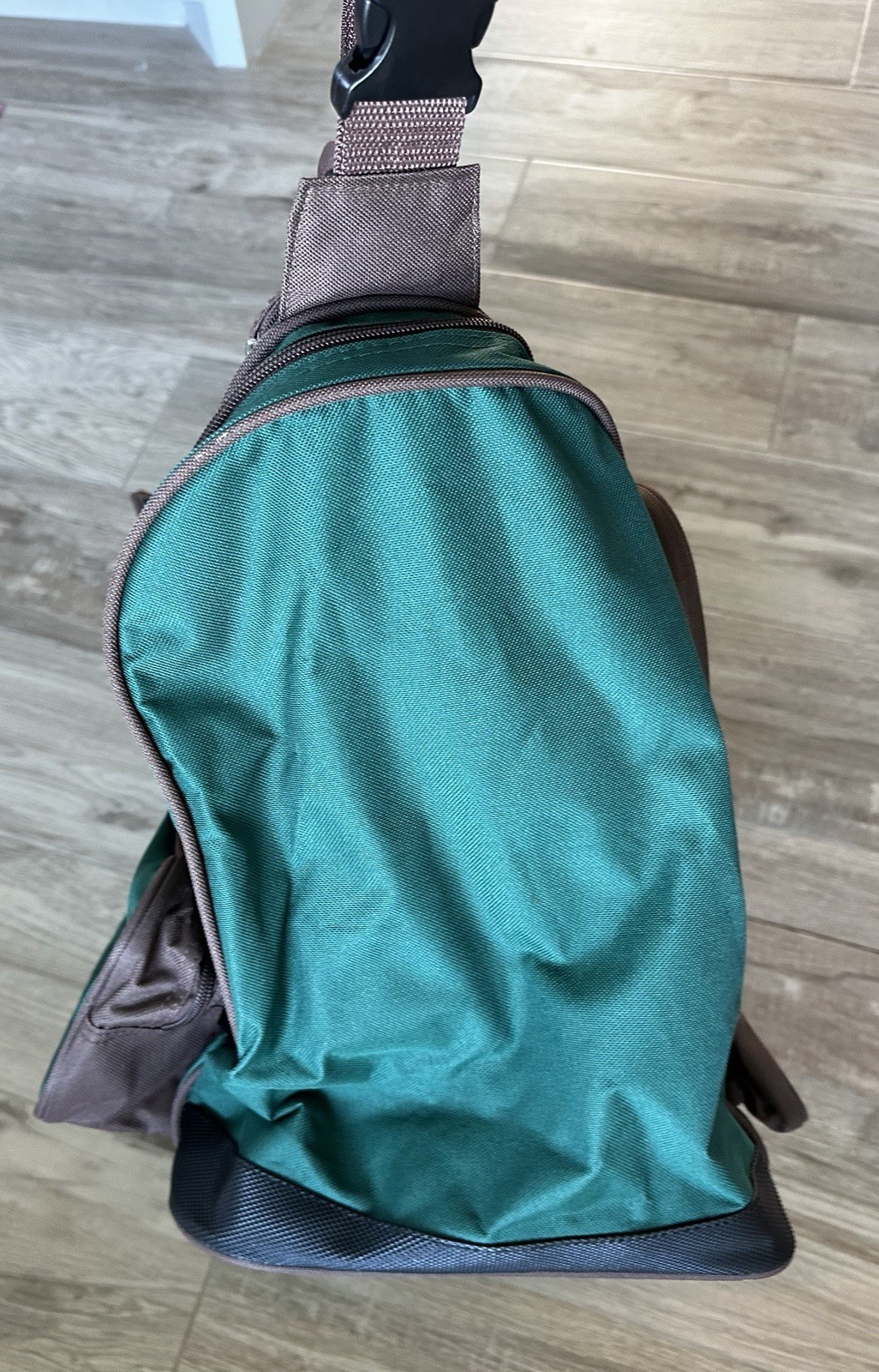 Justin Boots • Wrangler NFR PRCA ProRodeo 2013 Las Vegas green boot duffle bag