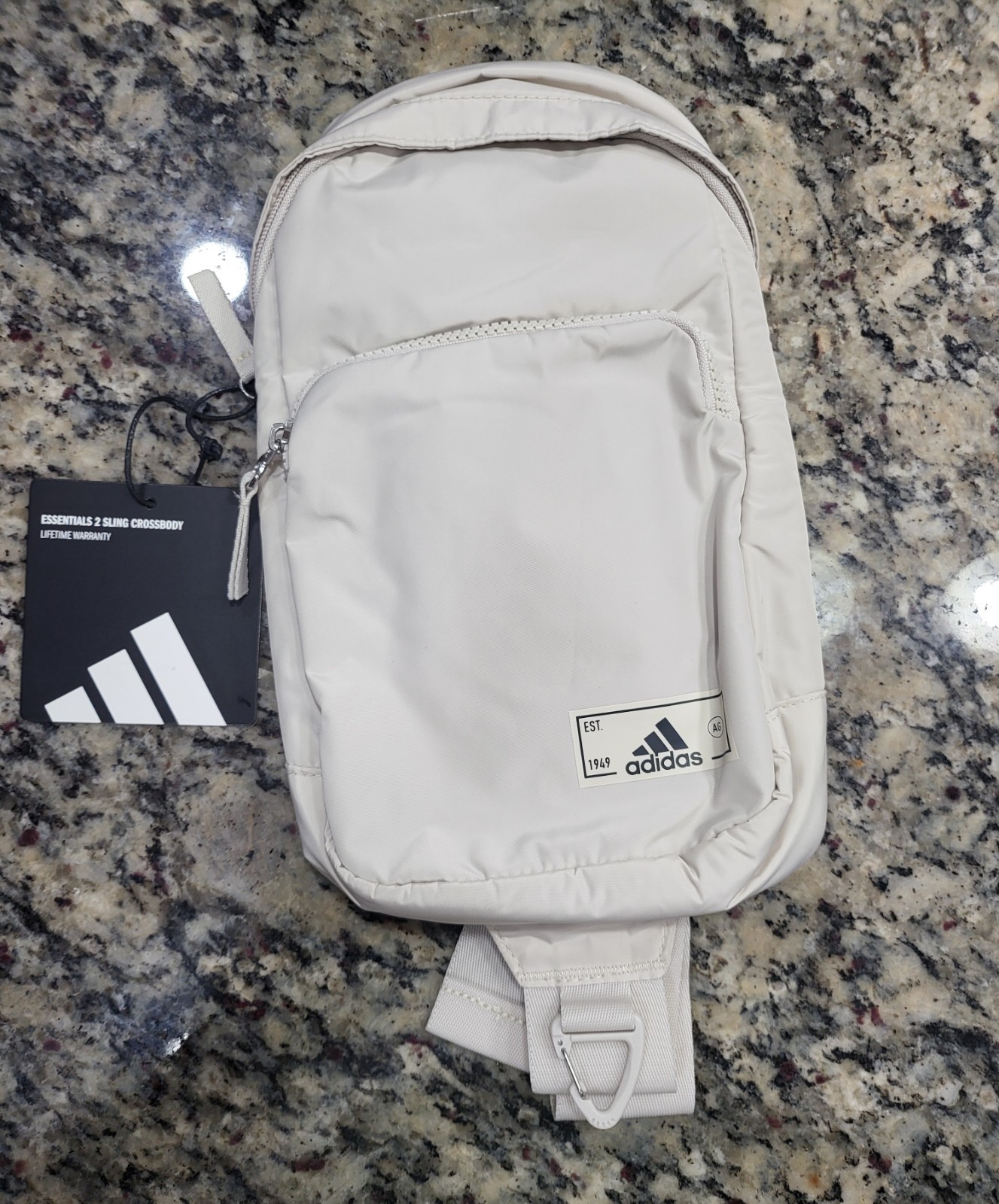NWT New Adidas Essentials 2 Sling Cream Beige Crossbody Unisex