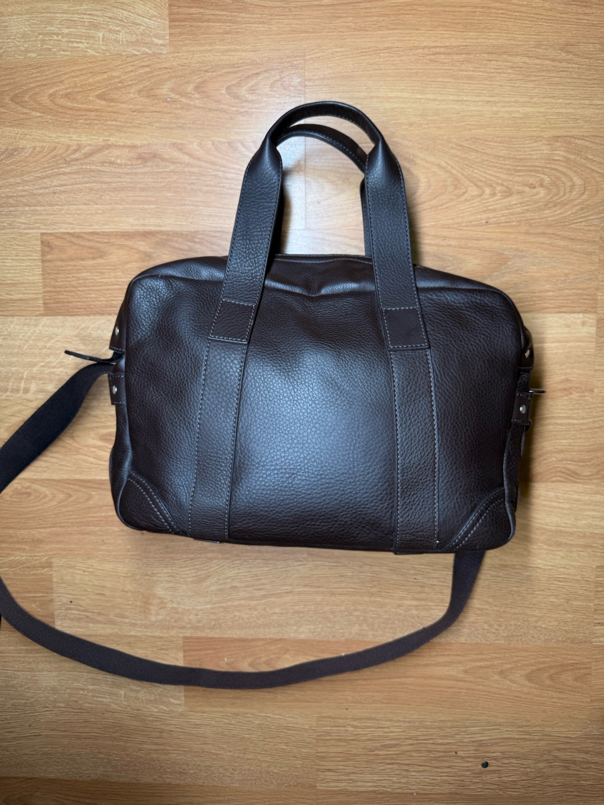 Lacoste Men’s Leather Bag with Adjustable Strap