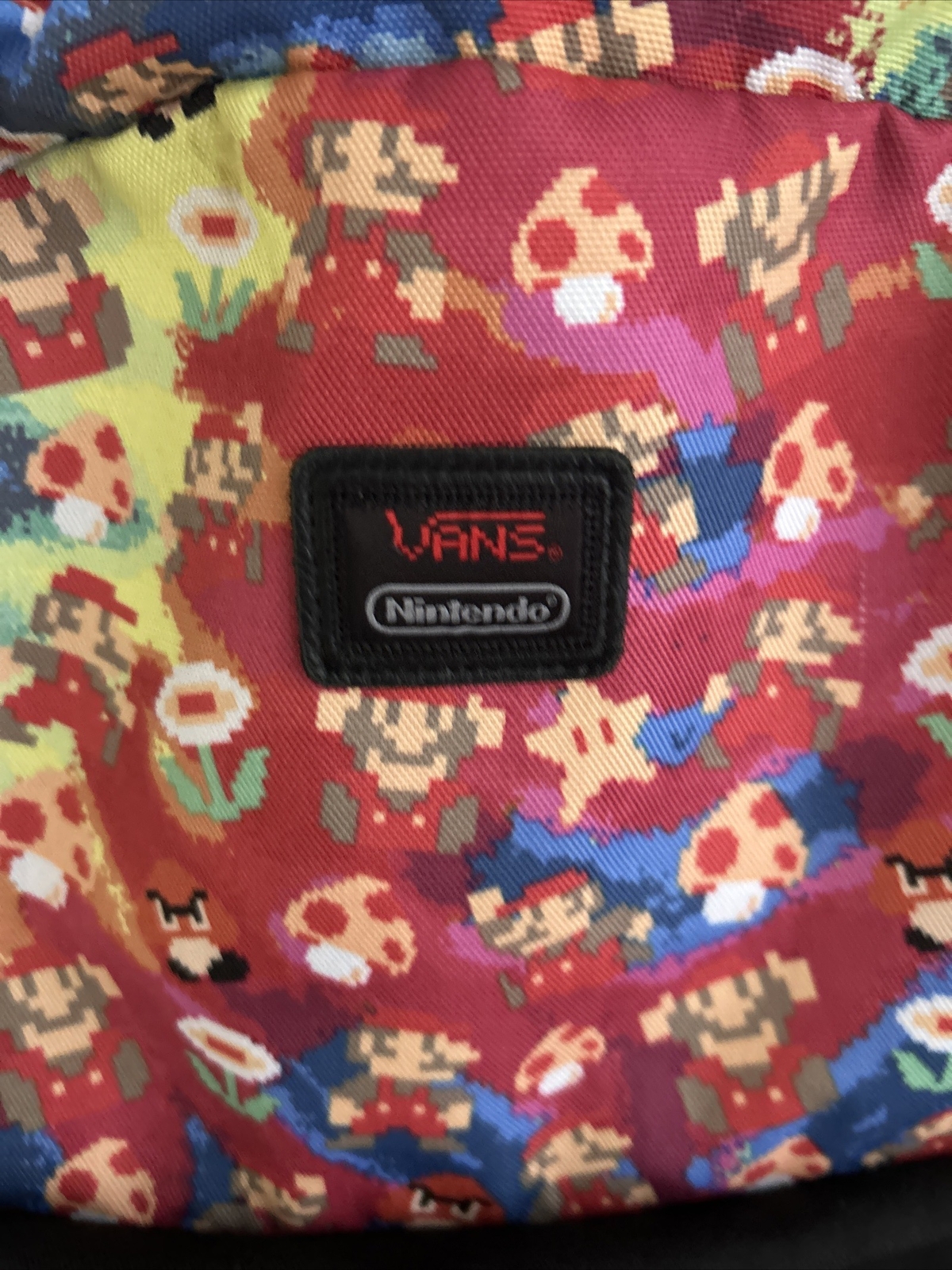 Vans Nintendo Super Mario Bros Backpack 8 Bit Print
