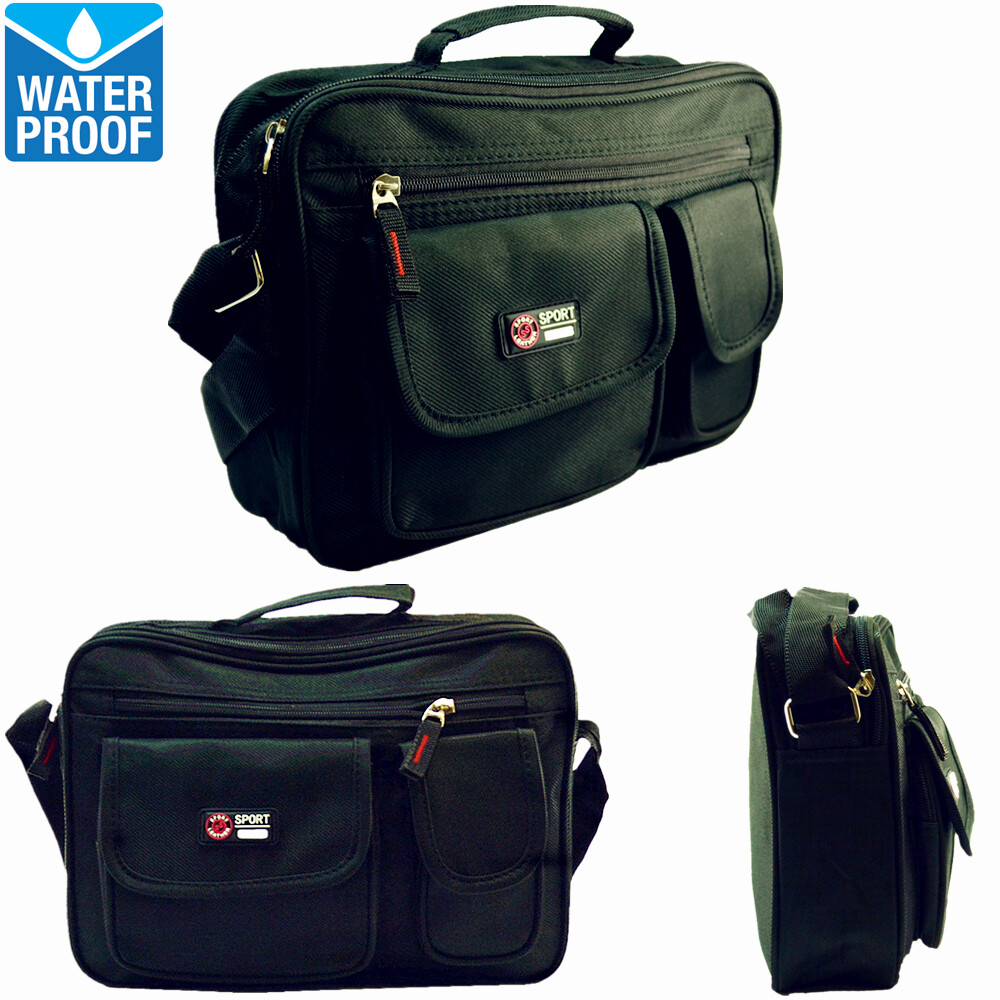 Waterproof Business Crossbody Briefcase Messenger Black Shoulder Satchel Bag