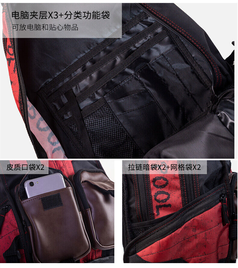 Marvel Deadpool 3 Backpack Laptop Casual Travel Rucksack Schoolbag Xmas Gift