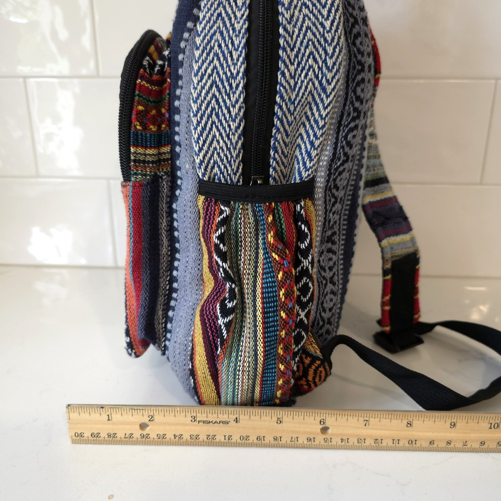 Himalayan Hemp THC Free Backpack Chief Cotton Handmade In Nepal Hippie Unisex