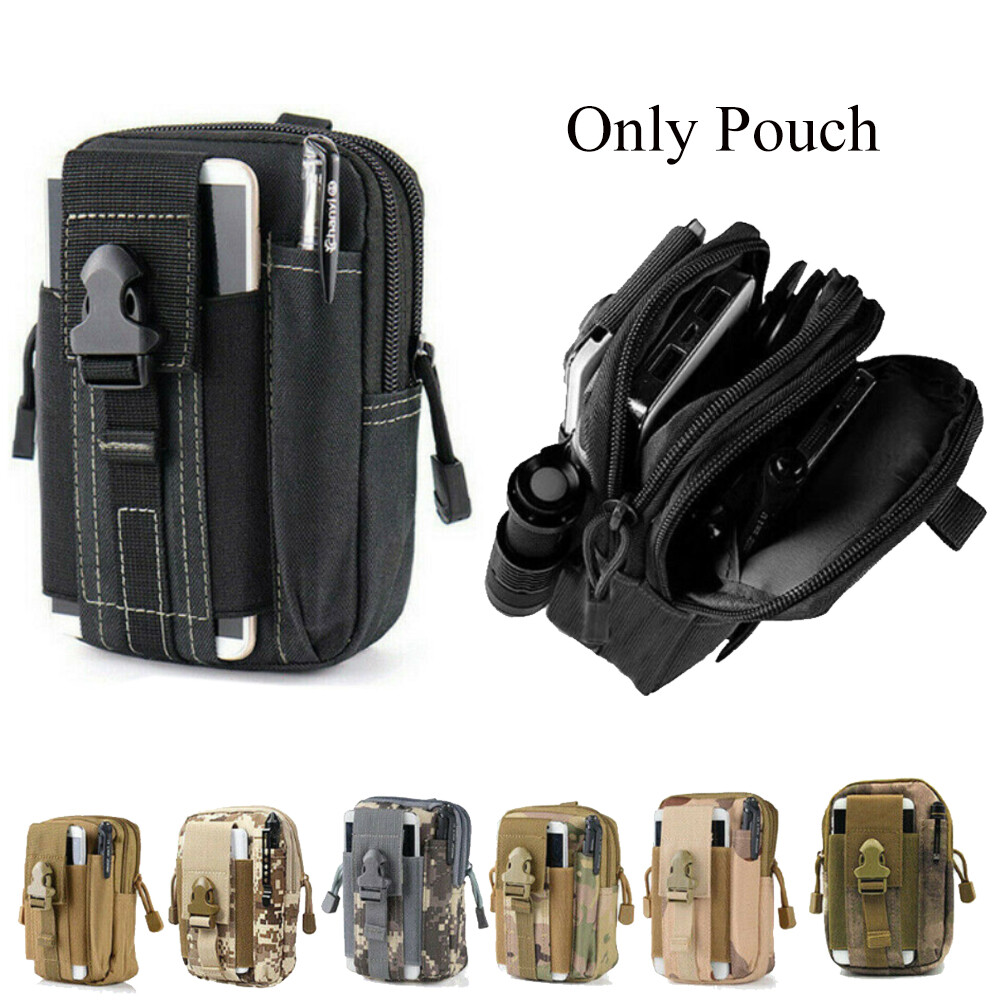 Universal Tactical Molle Cell Phone Holster Pouch Waist Pack Belt Bag Camo Case