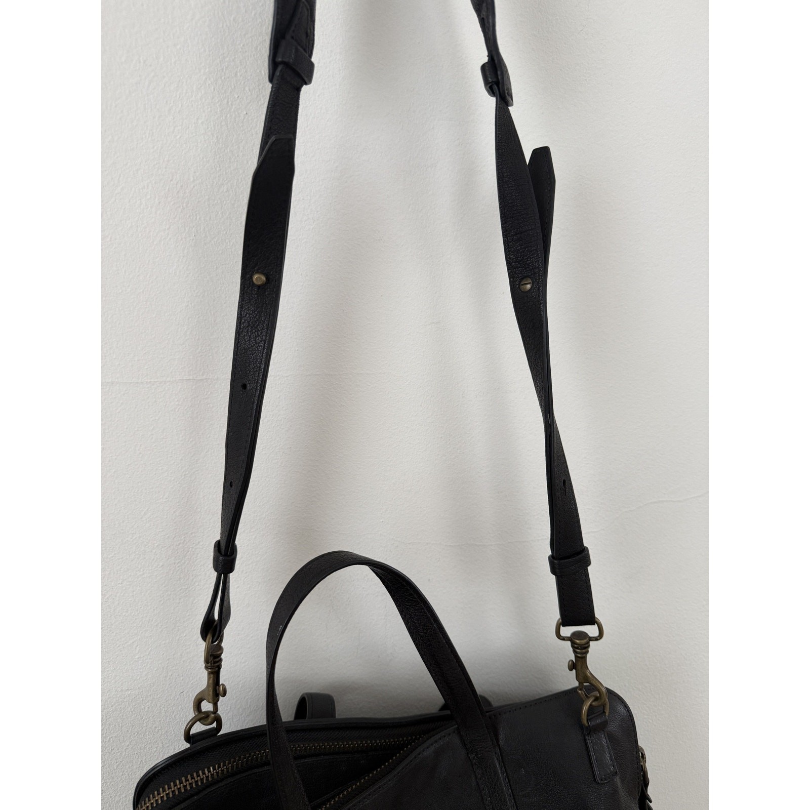 Officine Creative Leather Top Handle Shoulder Side Bag