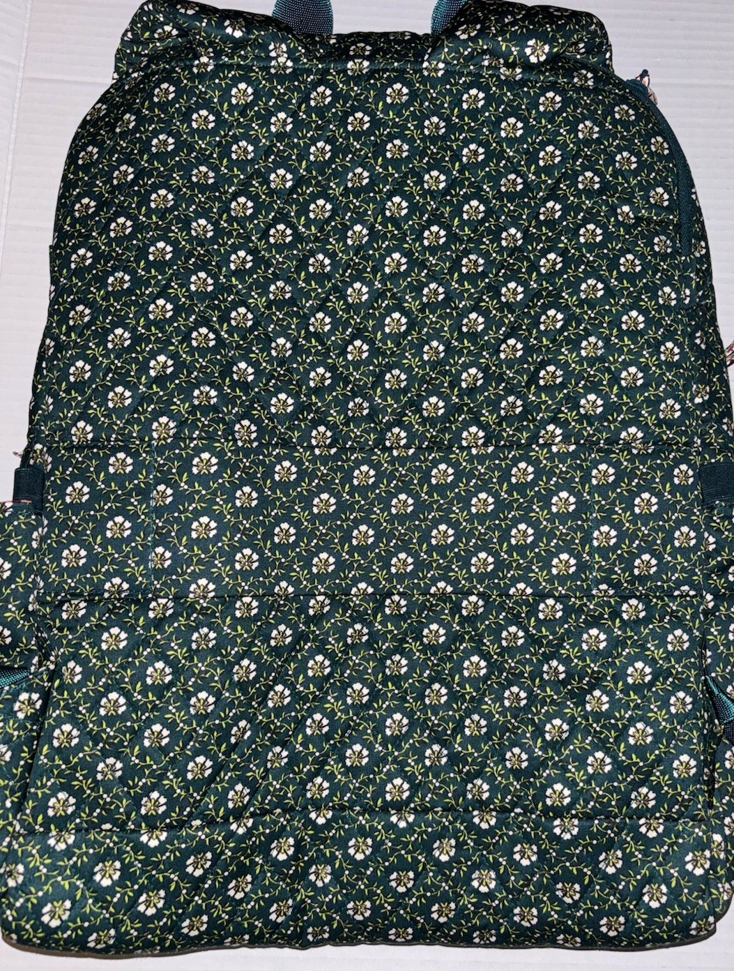 Vera Bradley Cotton Large Bancroft Backpack Bag Mistletoe Lattice NWT