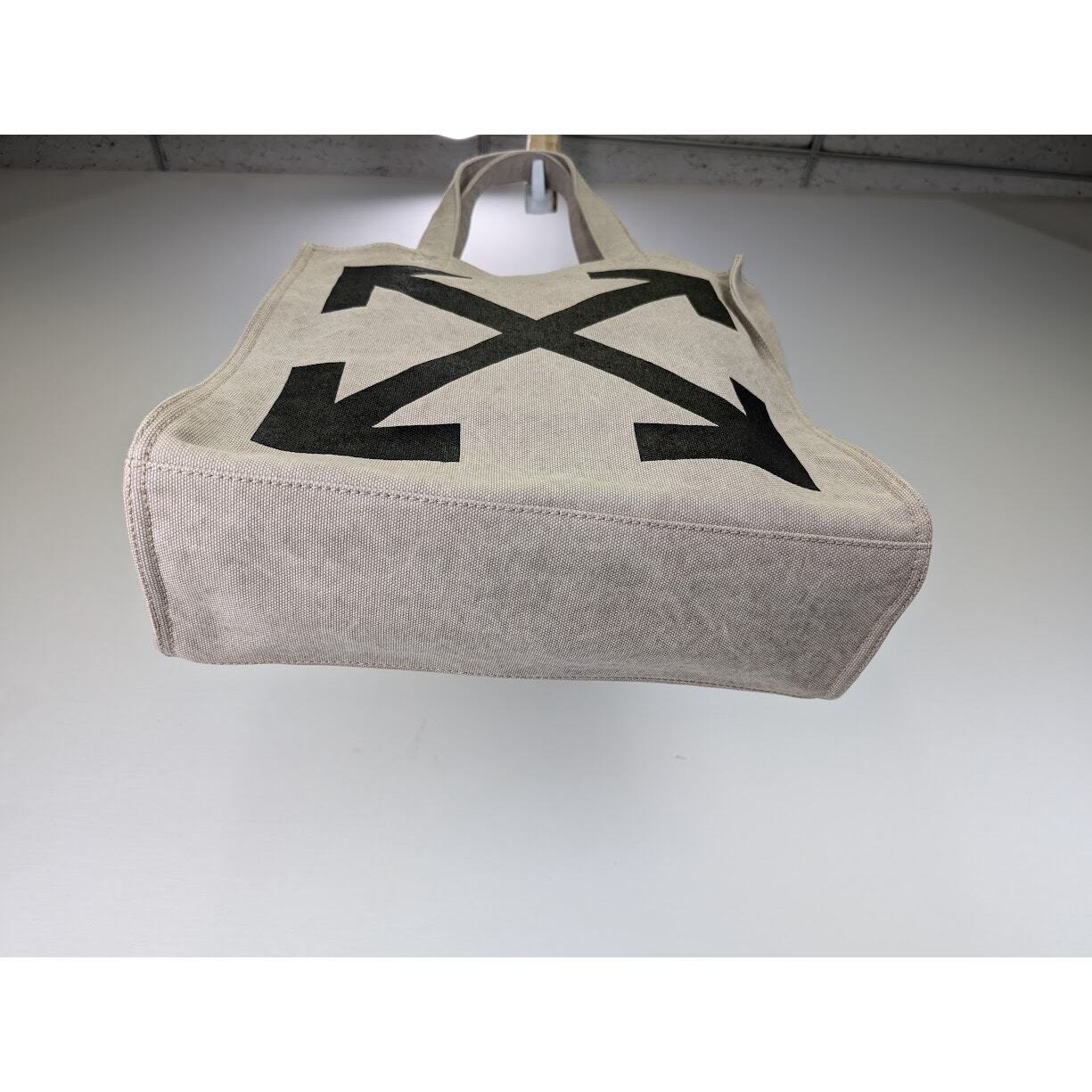 Off White Q:2 / Quote Shopper 40 Bag in Beige Black BNWDB OS