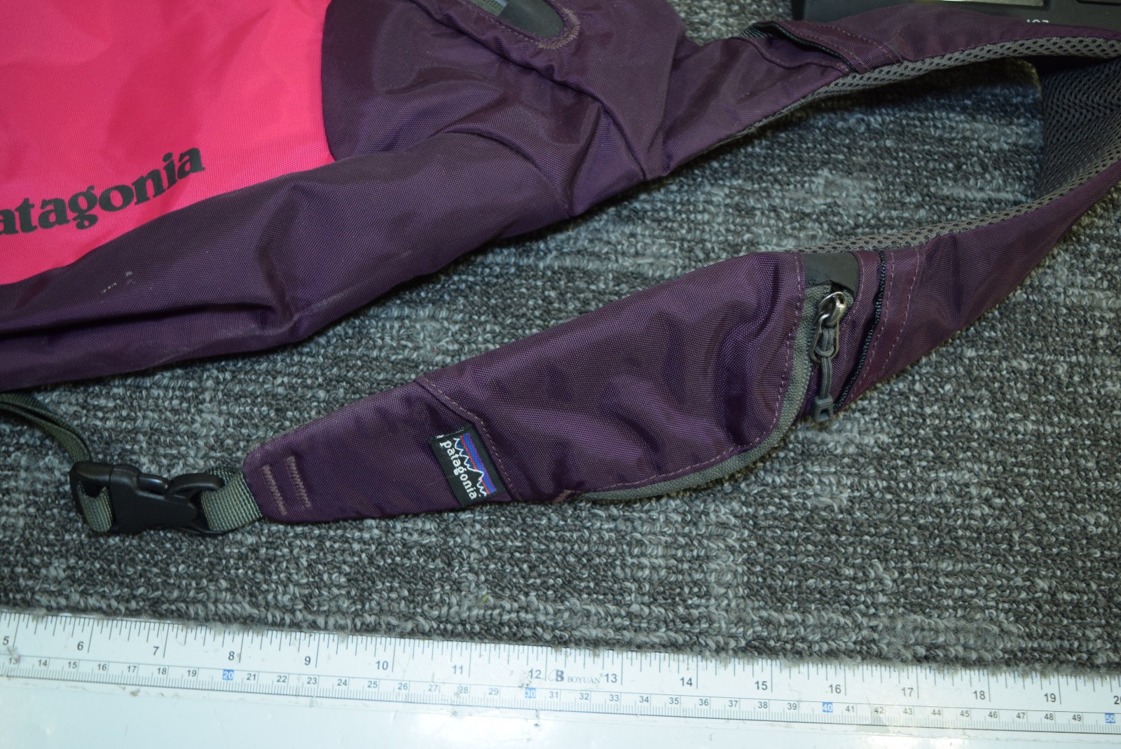 Y2K Patagonia Atom Sling One Shoulder Bag Purple Fushia Purple MODIFIED