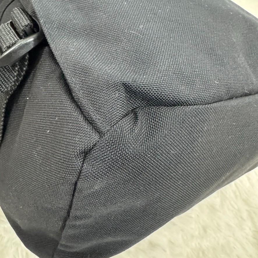 Manhattan Portage Black Roll Top Backpack Cordura Nylon Messenger Bag Rucksack