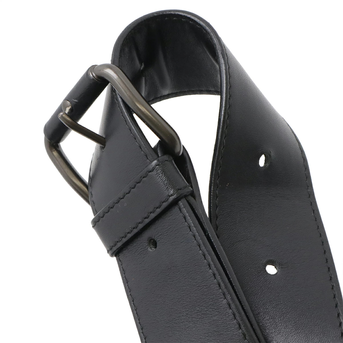 Bottega Veneta Intrecciato Belt Bag Fanny Pack Leather Black