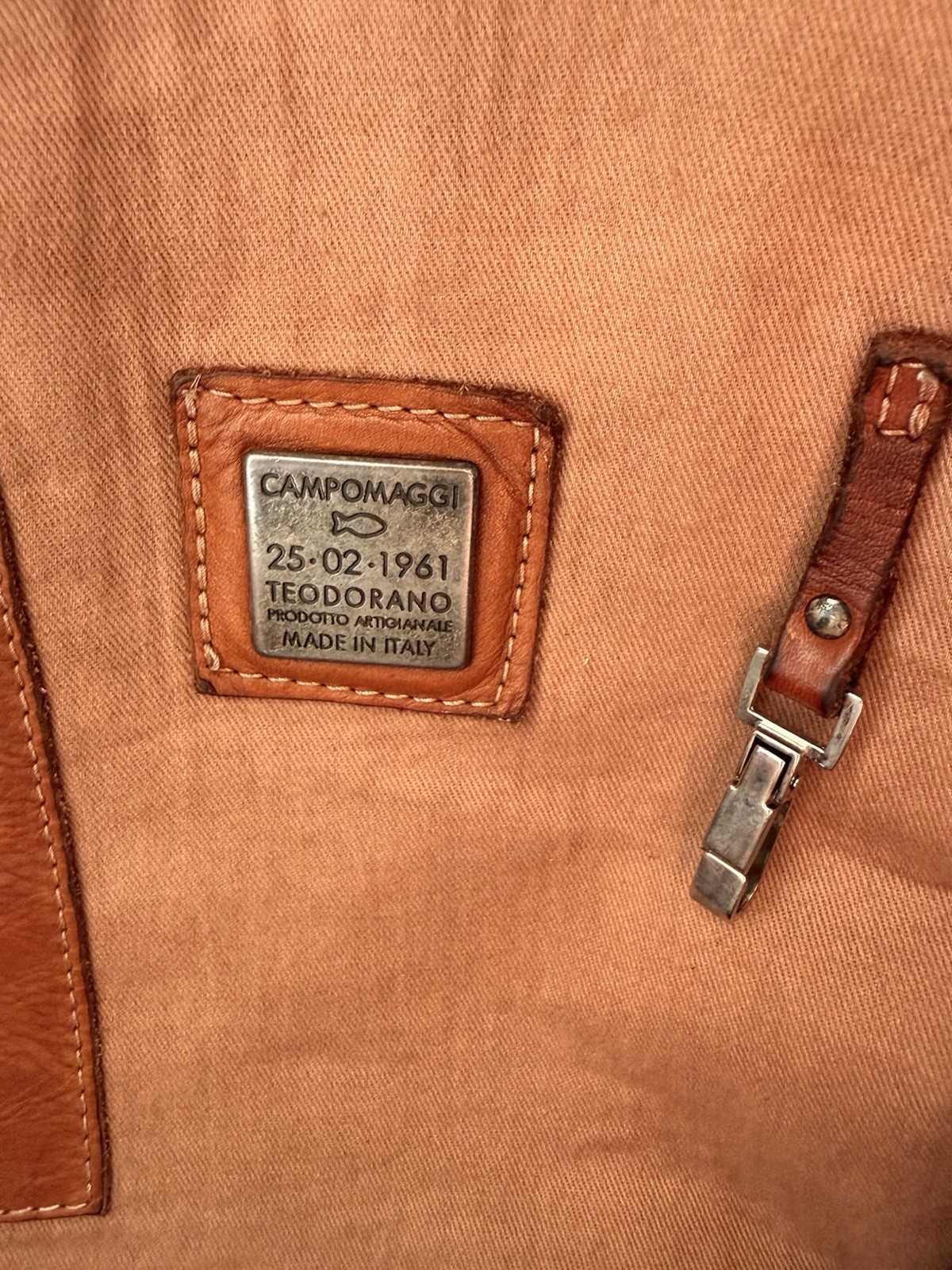 Campomaggi Italian leather Backpack Zip Closure Adjustable Strap Super Rare!