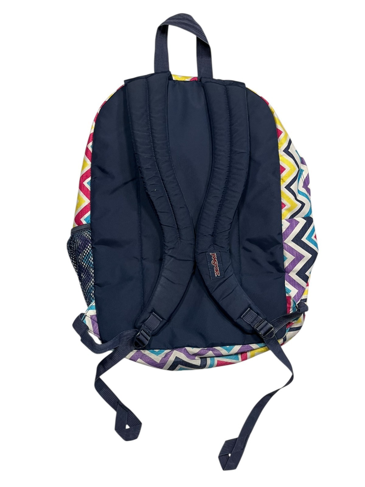 JANSPORT Colorful Rainbow BIG STUDENT BACKPACK School Book Bag Gym Hike Gear