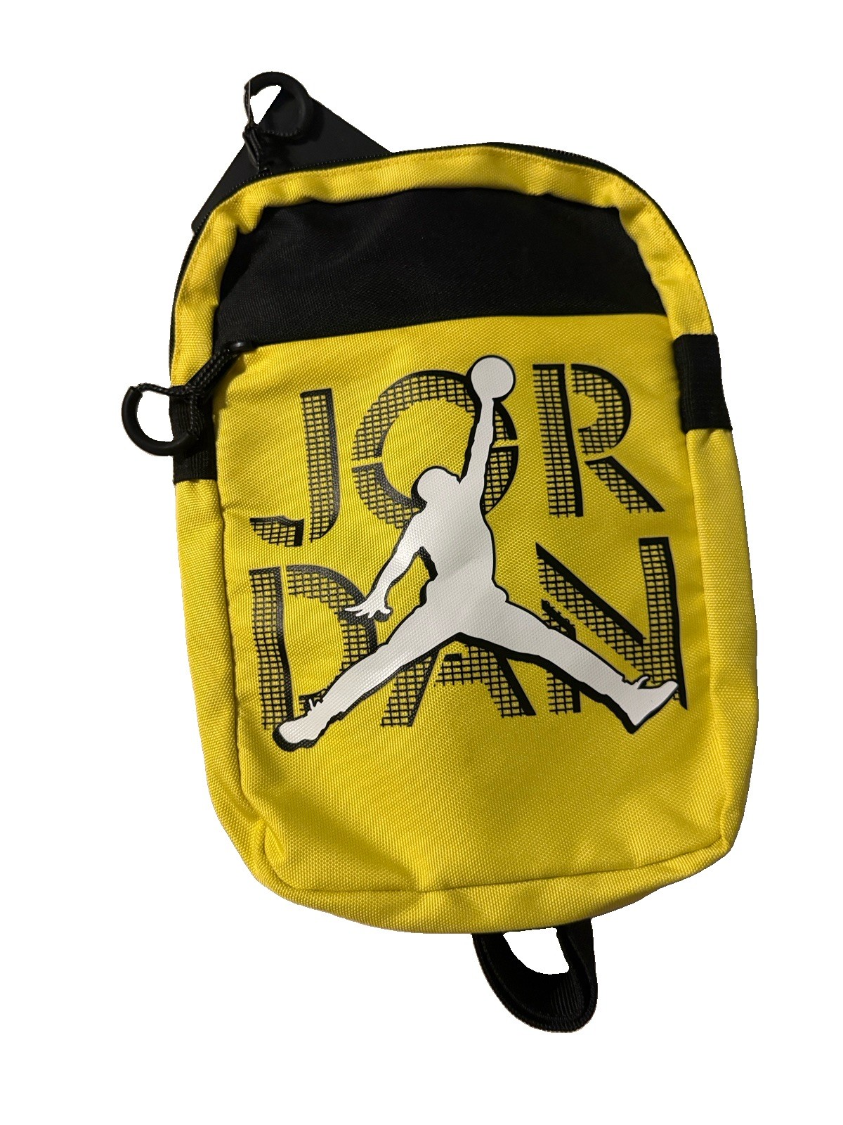 (9A0617-Y1N) NWT Nike Air Jordan Retro 4 Tour Yellow Shoulder Bag One Size A27