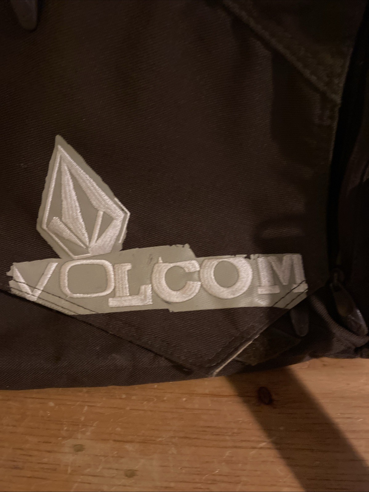 Volcom Messenger Bag Brown Canvas Flap Crossbody Strap Vintage Skateboard Style