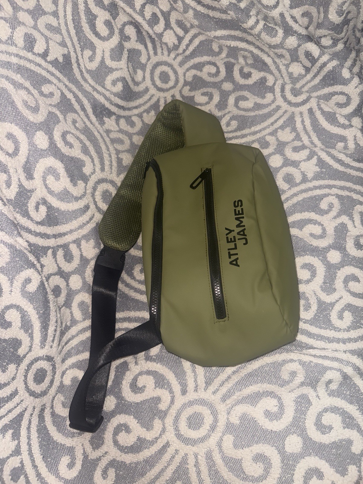 New Atley James Harmon Sling Bag Crossbody Belt Bag Fanny Pack Olive Green Mens