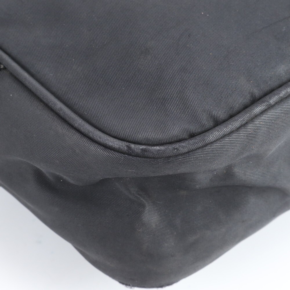 PRADA Tessuto Messenger Bag Nylon Black Shoulder Crossbody Business Mens