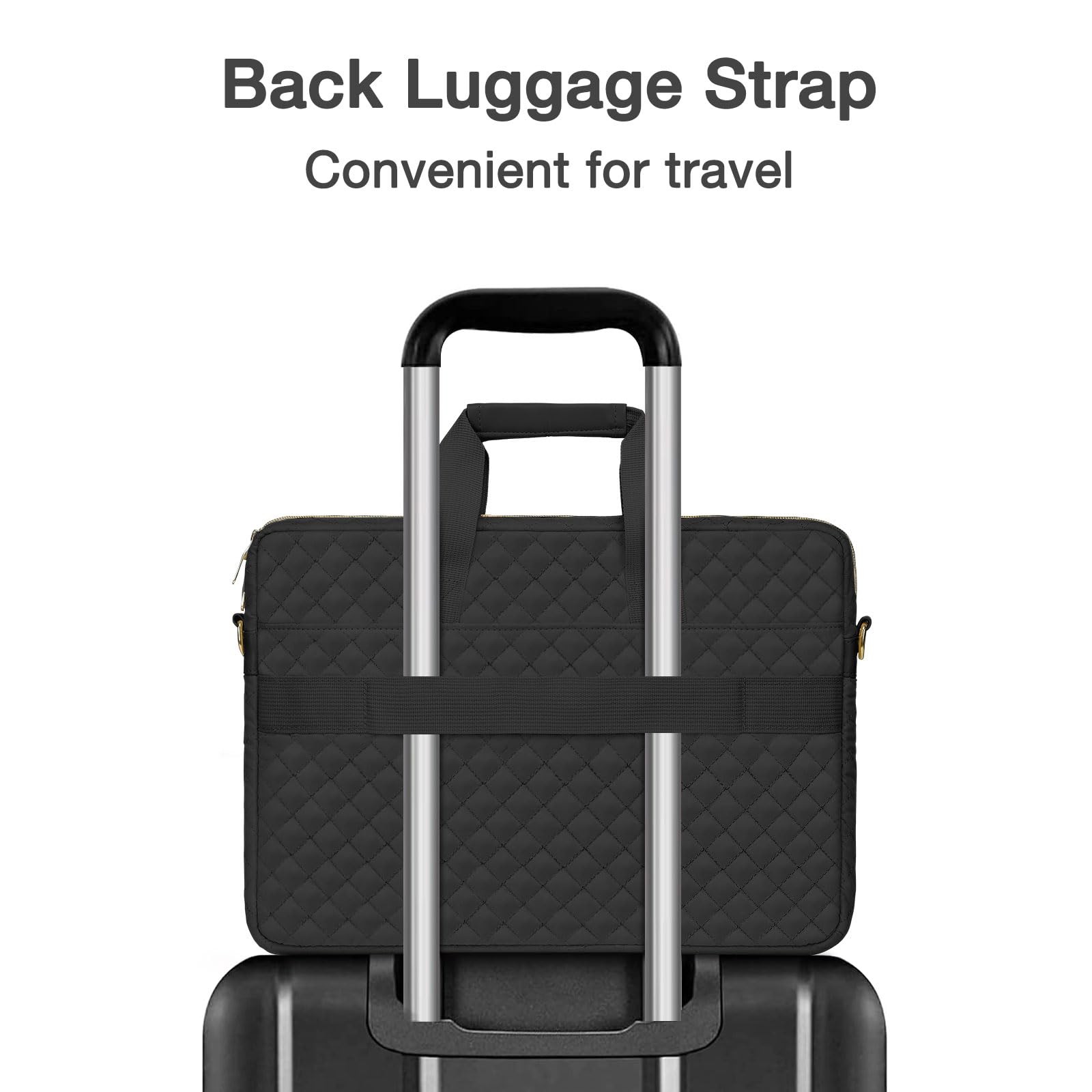 MOSISO 17-17.3 inch Laptop Bag, Briefcase Messenger 17.3 inch, Black