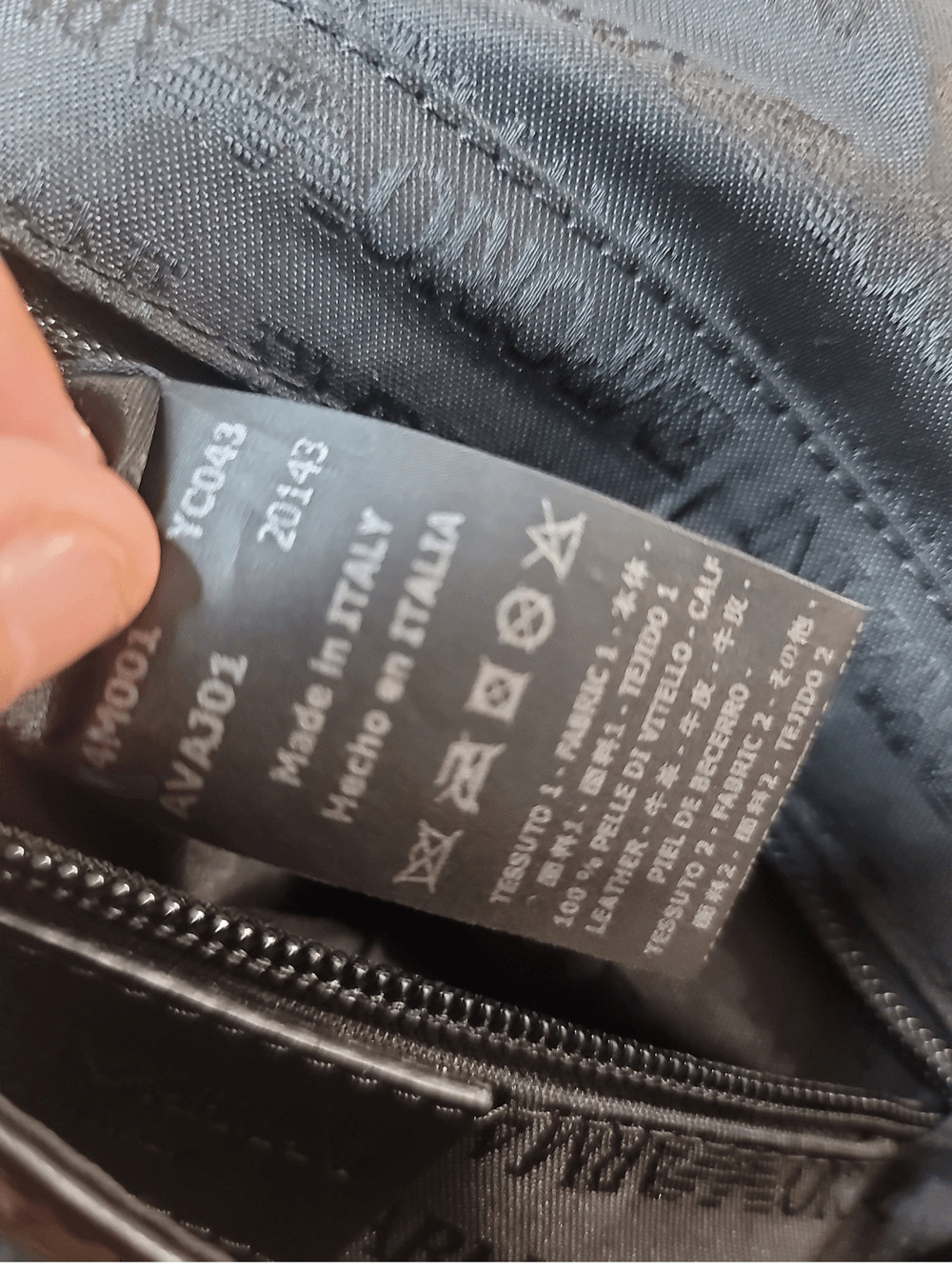 Emporio Armani Black Mens Crossbody Messenger Bag