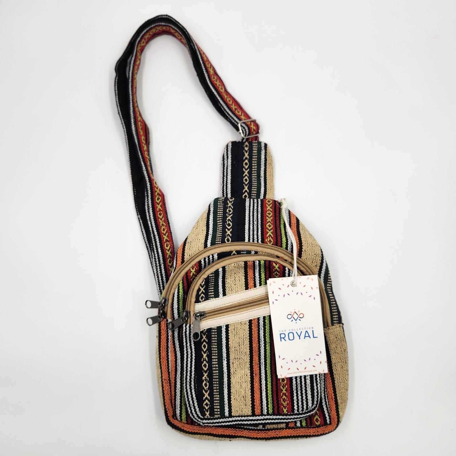 Crossbody Sling Shoulder Bag Mens Womens Chest Fanny Pack Sports Handmade Nepal