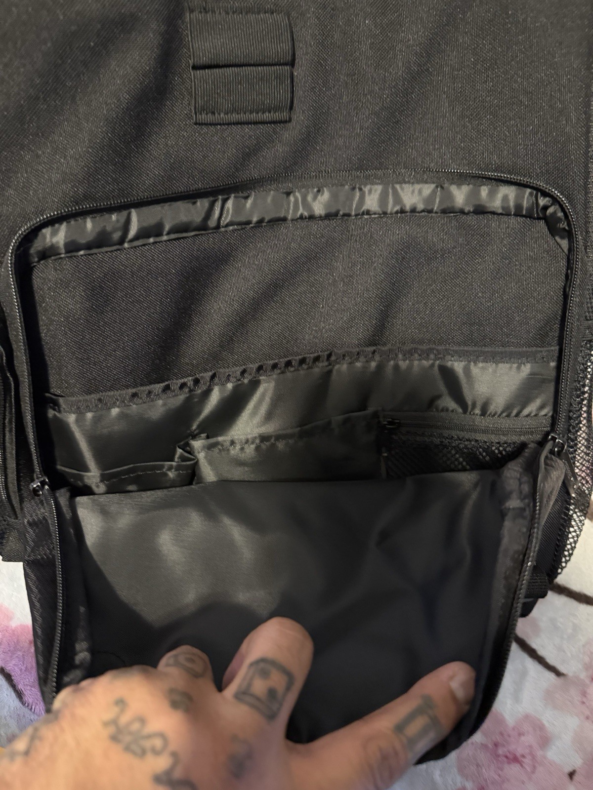 Preferred Nation P5283 Solar Messenger/Backpack Black OSFA