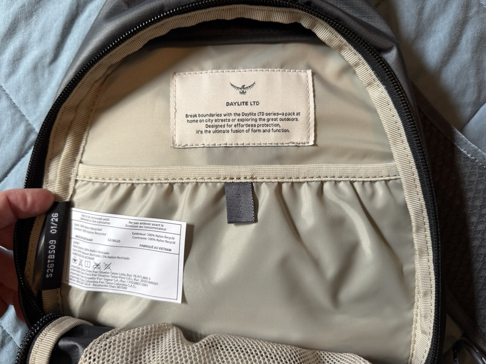 Osprey Daylite Sling Shoulder Bag Limited Edition Color: Tungsten Grey
