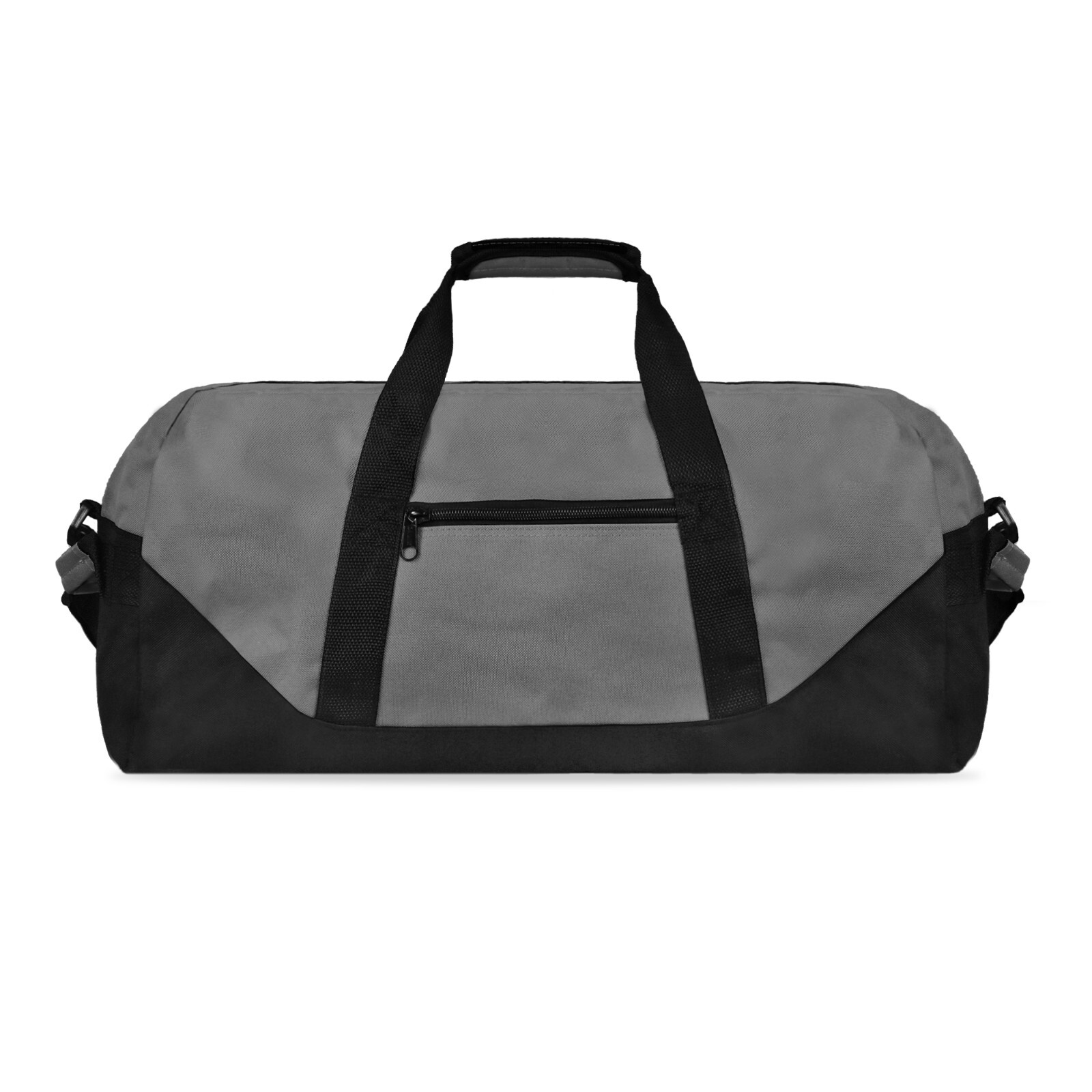 DALIX 21″ Large Duffle Bag Sports Gym Ditty Bag Traveling Kit Bag in Gray Duffle