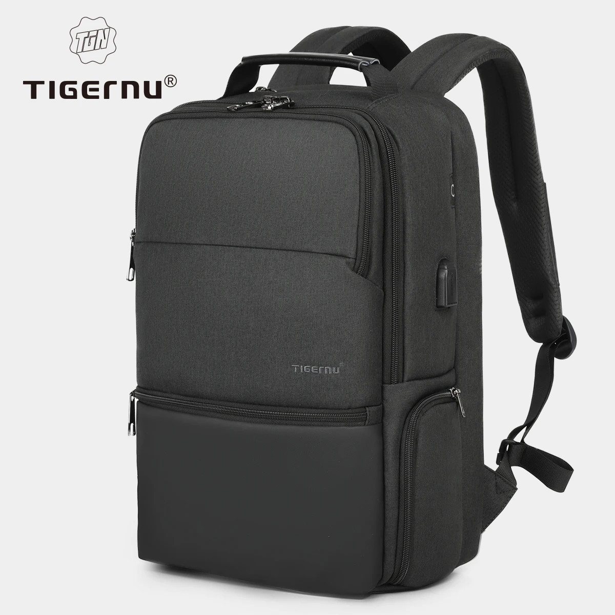 Men Expandable Backpack 15.619Inch Laptop Backpack for Men RFID anti Theft Bag T
