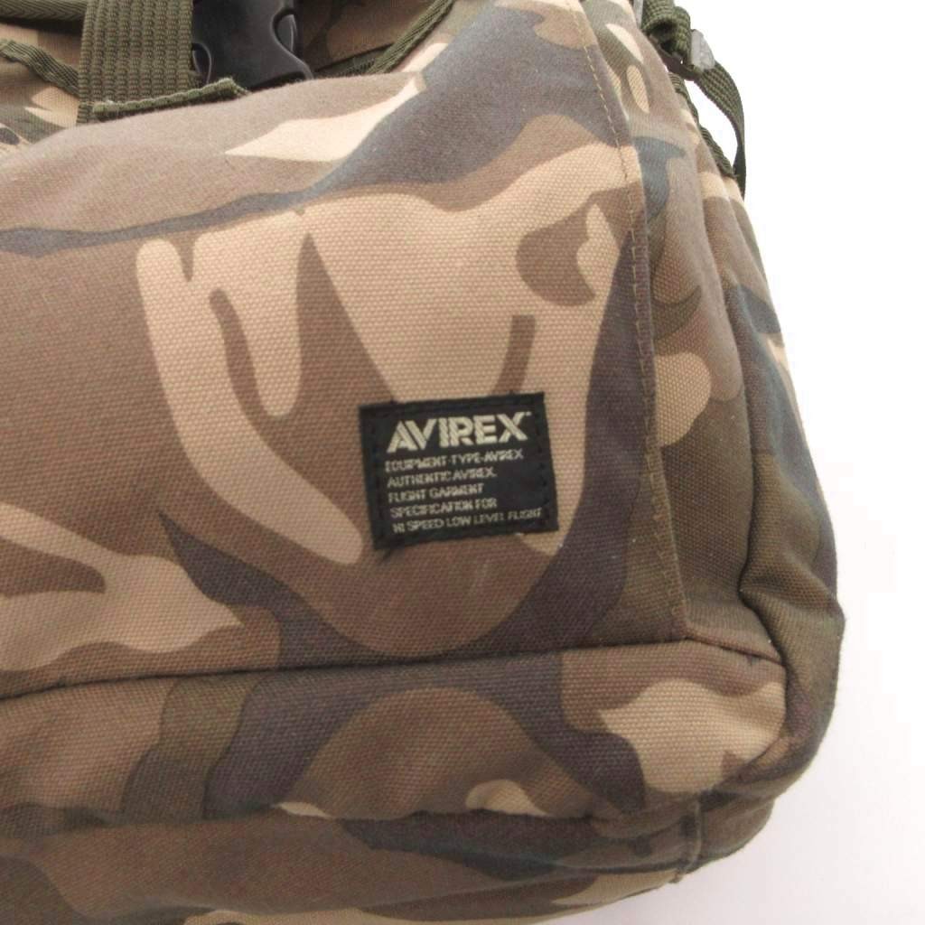 Avirex Camouflage Backpack Green Brown Men’s Rucksack AB Condition